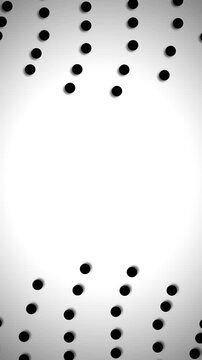 Random Black Circles on White Background