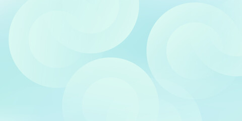 Minimalist cricle simple banner background. Green and blue gradations. Circle geometric background vector abstract modern simple