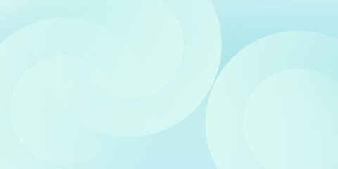 Minimalist cricle simple banner background. Green and blue gradations. Circle geometric background vector abstract modern