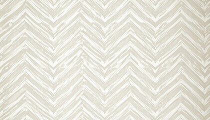 Subtle Ecru and Bone Chevron Linen Wallpaper Texture