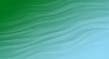 Abstract Green Blue Gradient Flowing Waves Background.