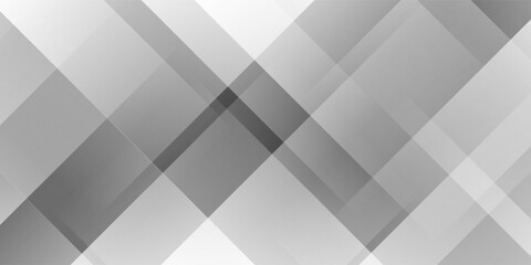 White abstract background with line pattern, banner design. Vector 16:9