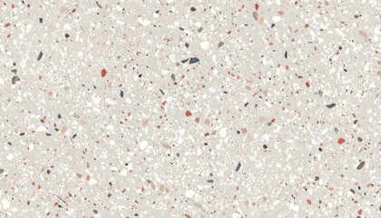 Seamless Terrazzo Texture with Neutral Bone Tones