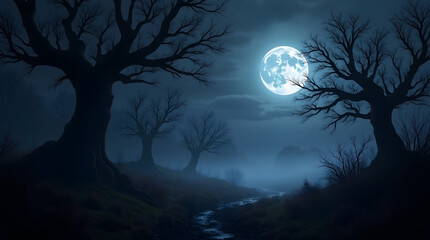 SPOOKY NIGHT BACKGROUND