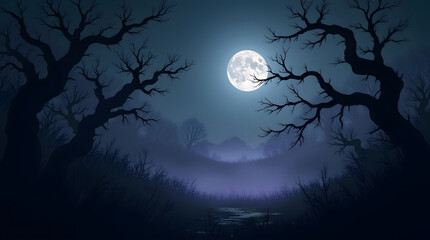 SPOOKY NIGHT BACKGROUND
