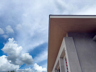 WPC Ceiling in construction site	