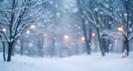 trees in snow during winter, nature winter background, christmas background