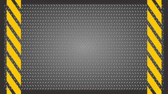 Background Caution Stop halt allowed area Back, yellow tape signs Admittance progress security warning zone sign. Beware cross, video ilustration