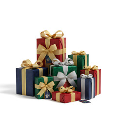 Obraz premium gift boxes isolated on white