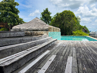 Natural resort and old wood