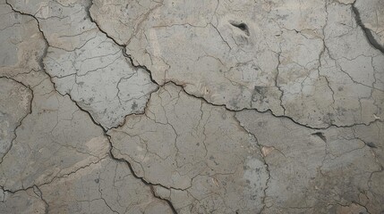 Rough Industrial Concrete Texture with Deep Cracks