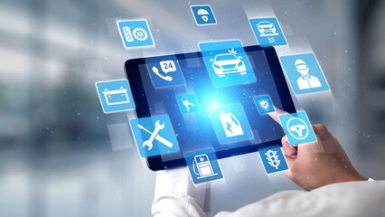 Car service and insurance provide vehicle maintenance, car insurance coverage claim app, and safety. Mobile car service and insurance, cost estimate, driver user gain confidence and protection. Spire