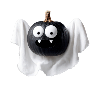 PNG Halloween pumpkin halloween floating ghost.