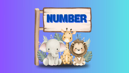 Cute animal counting worksheet for kids, numbers 1 to 10, fun educational design for preschool learning, math practice, classroom activities, printable resource for teachers and parents.