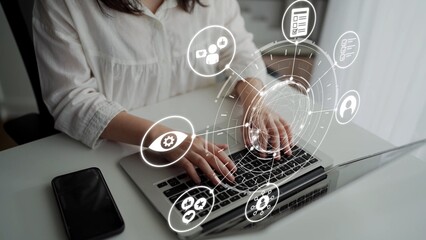 Personalization icons showing customization, user profile and experience design for personal...