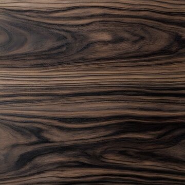 Dark ebony wood grain shows natural swirling patterns and texture ideal for design backgrounds and surfaces.