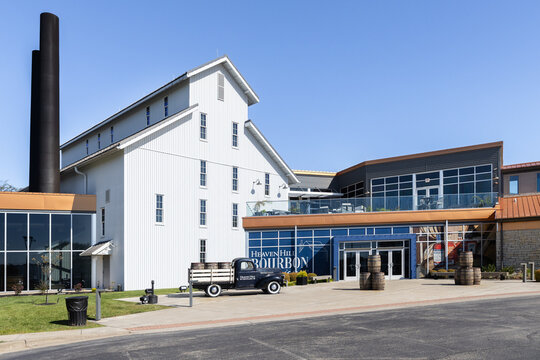 Bardstown, KY, USA - October 21, 2025: The Heaven Hill Distillery is located in Bardstown with a bourbon experience, history and museum, and restaurant for guests to enjoy.