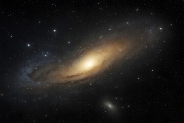 Fototapeta premium Realistic Spiral Galaxy in Deep Space