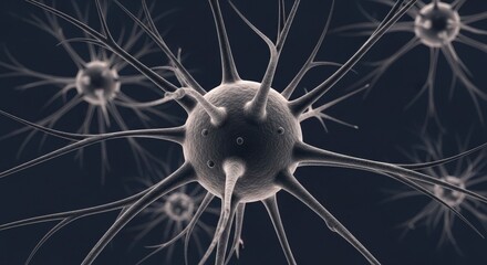 Detailed illustration of interconnected neurons in the brain