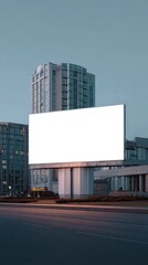 Obraz premium Blank billboard cityscape