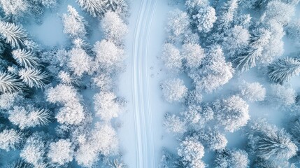 snow covered branches