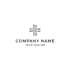 Elegant and Minimalist Abstract Swirl Logo Design for Company Branding.