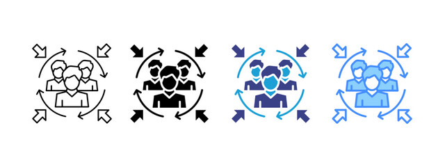 Consumer Centric  icon set multiple style collection