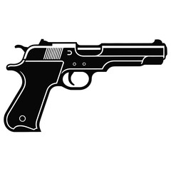 gun isolated on white