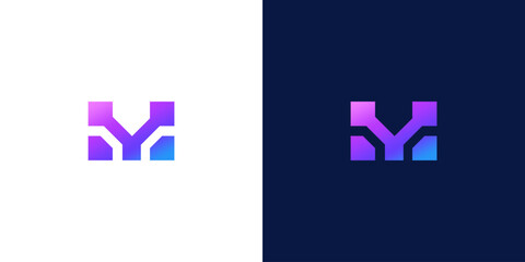 collection of initials m logo design vector illustration Very suitable for use in business consulting and technology companies	