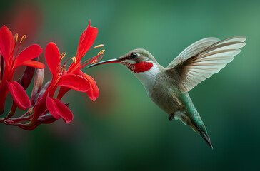 hummingbird in flight
