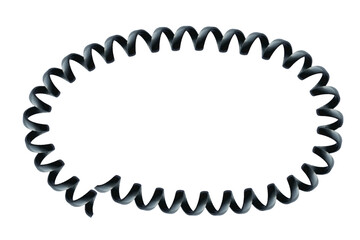 Metallic circular badge vector illustration