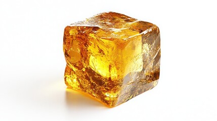 ice cube isolated on white