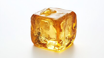 ice cube isolated on white