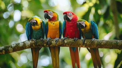 blue and yellow macaw in zoo