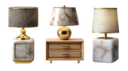 Illuminated Elegance: A curated selection of designer lamps, each exuding its own unique charm through its sophisticated design and exquisite detailing.  