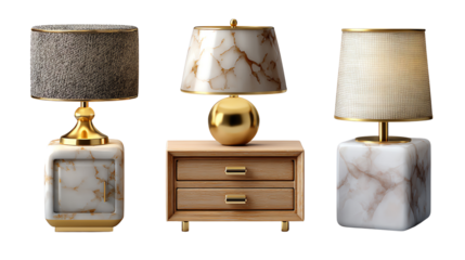 Illuminated Elegance: A curated selection of designer lamps, each exuding its own unique charm through its sophisticated design and exquisite detailing.  