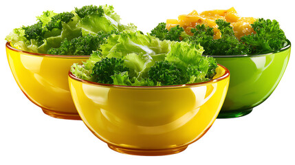 Fresh Broccoli Bowls: A vibrant composition of fresh, vibrant bowls filled with healthy broccoli. The image showcases the natural beauty of the broccoli and inviting meal.