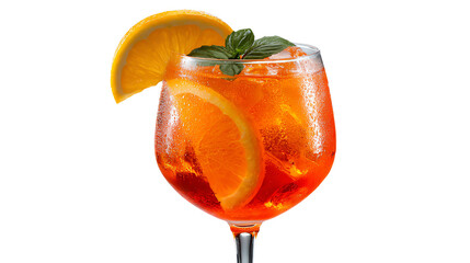 Vibrant Cocktail Delight: A visually stunning cocktail is the focus, adorned with fresh fruit and herb, creating an enticing experience.