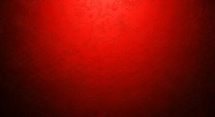 Red floral pattern texture creates an elegant and luxurious textured background seamlessly