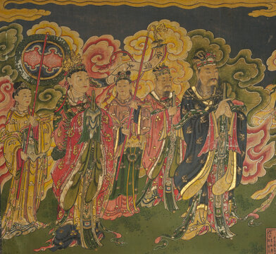 Yuan Dynasty murals of Yong'an Temple in Datong, Shanxi, China