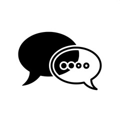 Dialogue And Communication Icons Representing Discussion And Conversation In A Modern Style