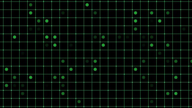 Explorer/Scan/Neon Grid at Night Scene - Data2024