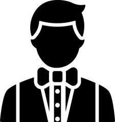 Groom Glyph Icon