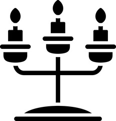 Wedding Candle Glyph Icon
