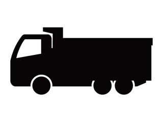 ダンプカー_シルエット © 知立ゆうみ