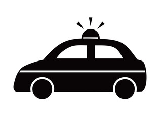 パトカー_シルエット