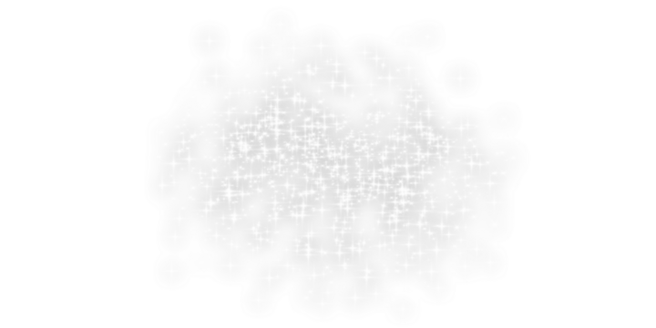 Glowing light effect with many glitter particles isolated on transparent background. Vector starry cloud with dust. Magic christmas decoration