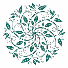 Organic Botanical Symmetry Stock Art