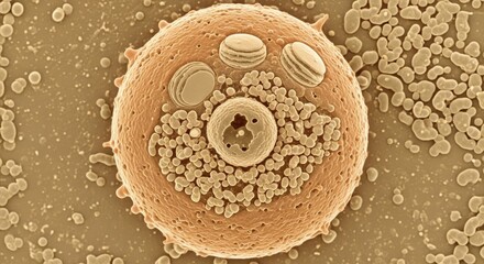 Scanning electron micrograph of a human egg cell