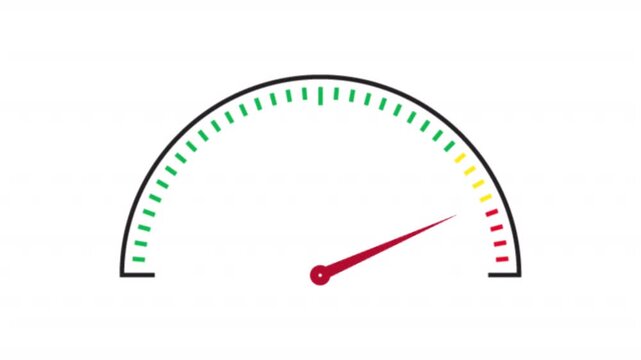 Animated a speed indicator, symbolizing rapid business and economic acceleration. The motion conveys fast growth, strategic momentum, digital transformation, innovation, performance optimization